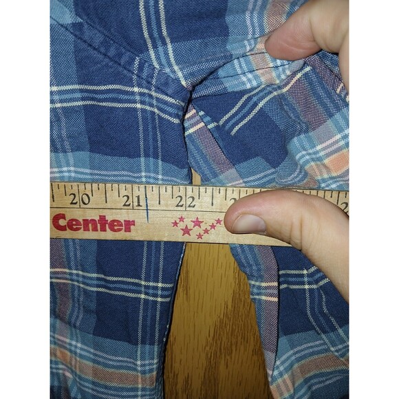 Abercrombie & Fitch Muscle Shirt Button-Up Plaid Men’s Size Large 100% Cotton - Picture 6 of 16